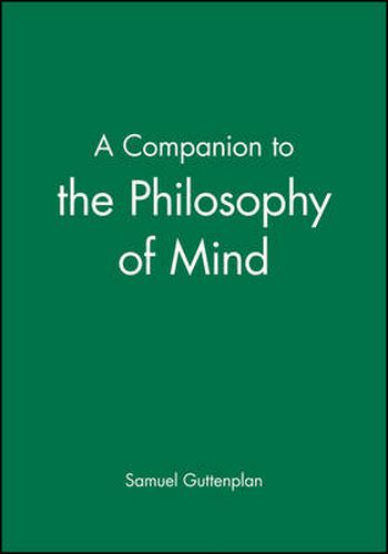 Cover image for A Companion to the Philosophy of Mind