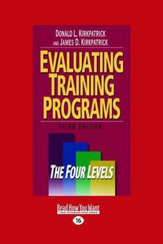 Cover image for Evaluating Training Programs: The Four Levels