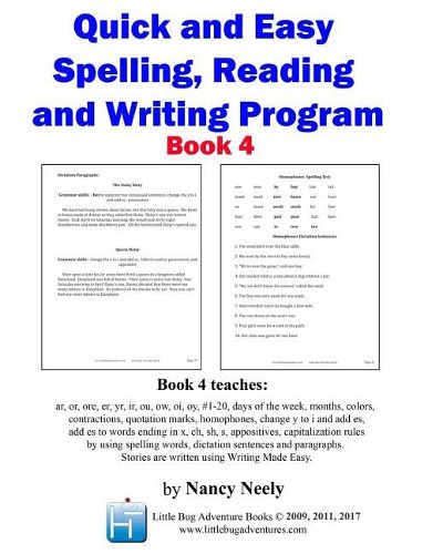 Cover image for Quick and Easy Spelling, Reading and Writing Program Book 4