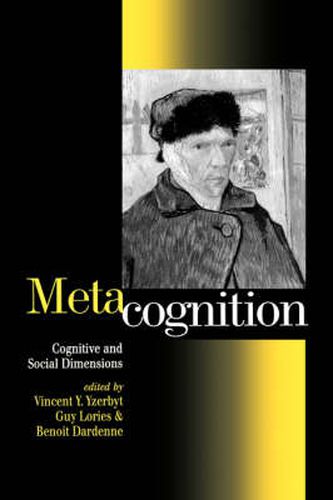 Cover image for Metacognition: Cognitive and Social Dimensions