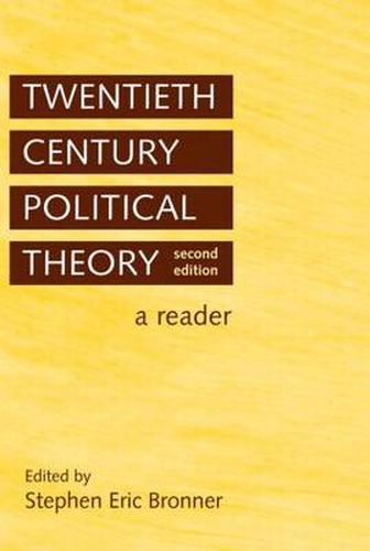 Cover image for Twentieth Century Political Theory: A Reader