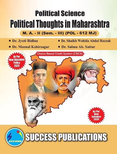 Cover image for Political Thoughts in Maharashtra(M.A, Sem-III) SPPU-Text(English)