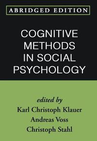 Cover image for Cognitive Methods in Social Psychology
