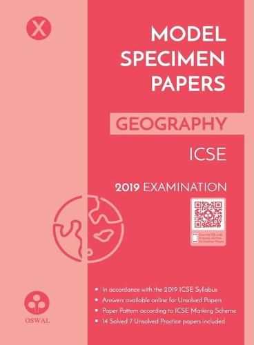 Cover image for Model Specimen Papers for Geography: Icse Class 10 for 2019 Examination