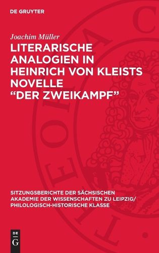 Cover image for Literarische Analogien in Heinrich Von Kleists Novelle "Der Zweikampf"