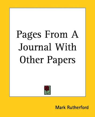 Cover image for Pages From A Journal With Other Papers