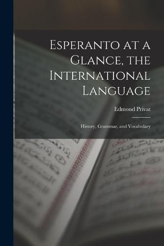 Cover image for Esperanto at a Glance, the International Language