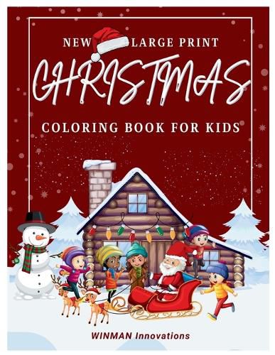 Cover image for New Large Print Christmas Coloring Book for Kids