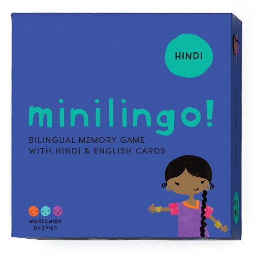Cover image for Minilingo Hindi / English Bilingual Flashcards