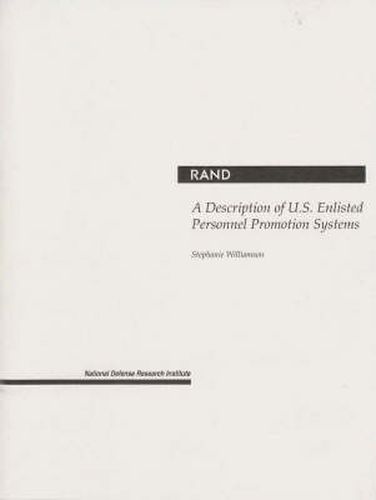 Cover image for A Description of U.S. Enlisted Personnel Promotion Systems