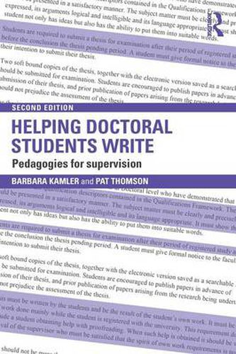 Cover image for Helping Doctoral Students Write: Pedagogies for supervision