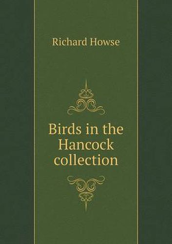 Cover image for Birds in the Hancock collection