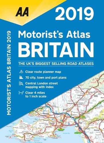 Cover image for AA Motorist's Atlas Britain 2019