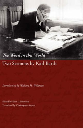 Cover image for The Word in This World: Two Sermons by Karl Barth