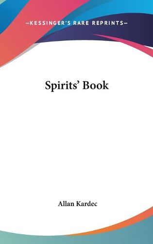 Spirits' Book