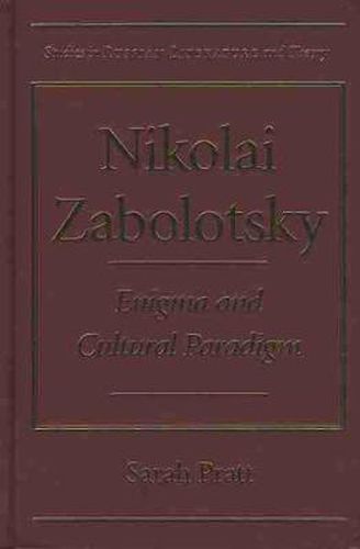 Cover image for Nikolai Zabolotsky: Enigma and Cultural Paradigm