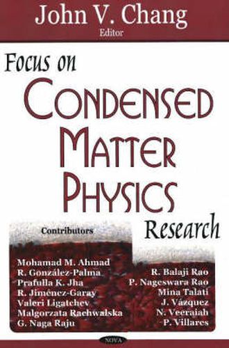 Cover image for Focus on Condensed Matter Physics Research