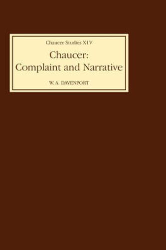 Cover image for Chaucer: Complaint and Narrative