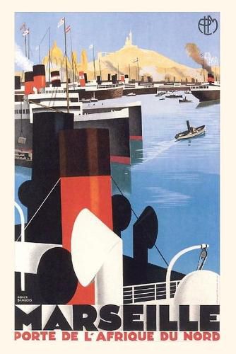 Cover image for Vintage Journal Marseille Travel Poster