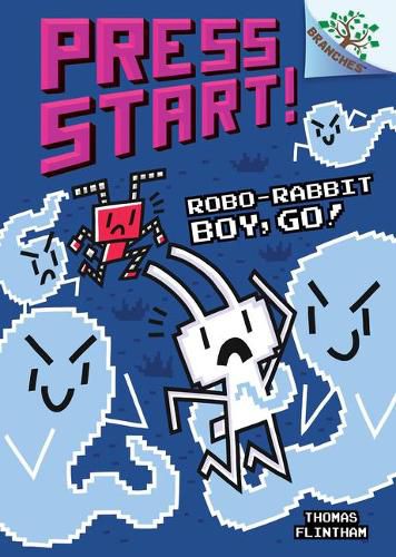 Cover image for Robo-Rabbit Boy, Go!: A Branches Book (Press Start! #7) (Library Edition): Volume 7