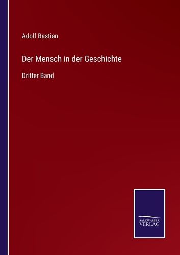 Cover image for Der Mensch in der Geschichte: Dritter Band