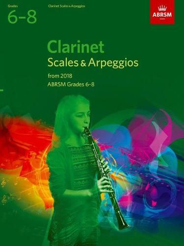Cover image for Clarinet Scales & Arpeggios Grades 6-8