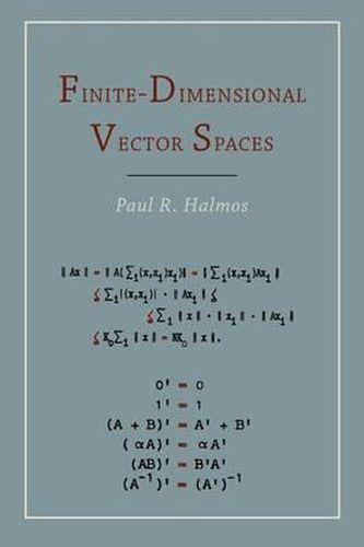 Cover image for Finite Dimensional Vector Spaces