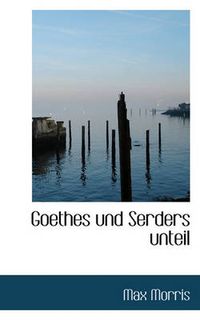 Cover image for Goethes Und Serders Unteil