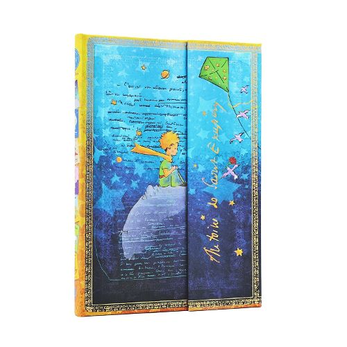 Cover image for Saint-Exupery, The Little Prince (Embellished Manuscripts Collection) Midi Unlined Hardcover Journal (Wrap Closure)