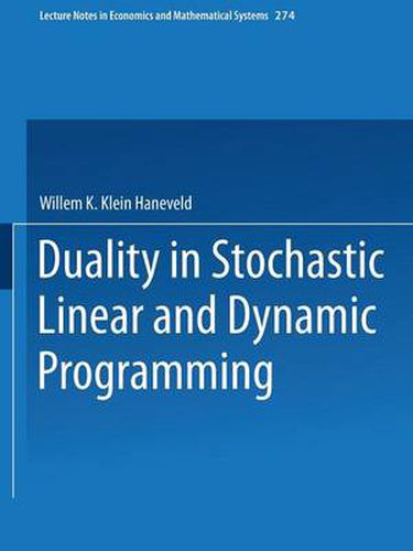 Cover image for Duality in Stochastic Linear and Dynamic Programming