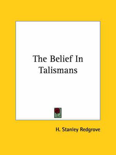 Cover image for The Belief in Talismans