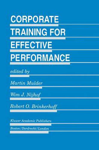 Cover image for Corporate Training for Effective Performance