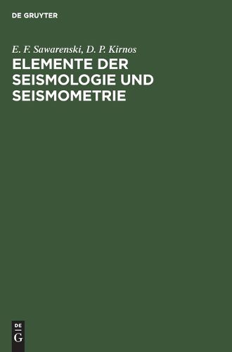 Cover image for Elemente der Seismologie und Seismometrie