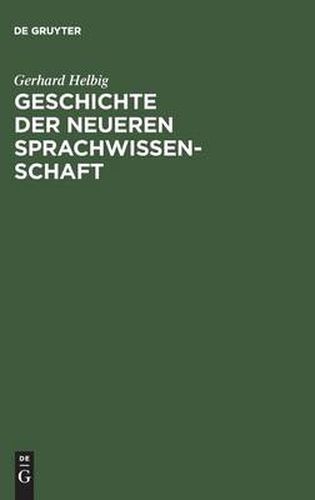 Cover image for Geschichte der neueren Sprachwissenschaft