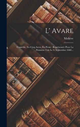 Cover image for L' Avare