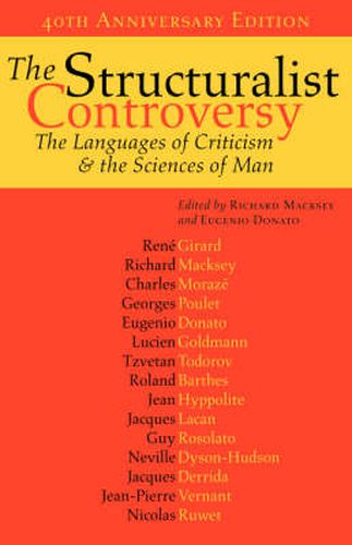 Cover image for The Structuralist Controversy: The Languages of Criticism and the Sciences of Man