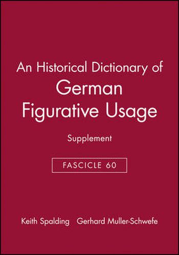 Cover image for An Historical Dictionary of German Figurative Usage