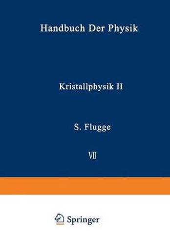 Cover image for Kristallphysik II / Crystal Physics II