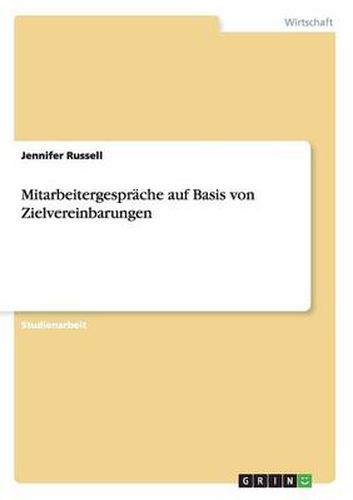 Cover image for Mitarbeitergesprache auf Basis von Zielvereinbarungen