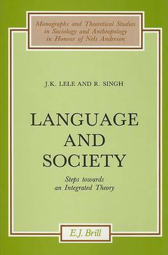 Cover image for Language and Society: Steps towards an Integrated Theory