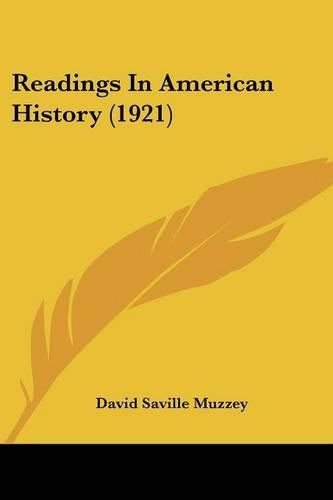 Cover image for Readings in American History (1921)