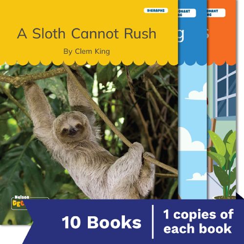 Cover image for Nelson Decodable Readers Digraphs/Consonant Blending Set Pack x10