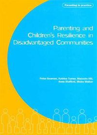 Cover image for Parenting and Children's Resilience in Disadvantaged Communities