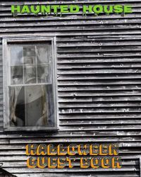 Cover image for Halloween Haunted House Mega 474 page 8x10 Guest Book