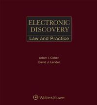 Cover image for Electronic Discovery: Law & Practice