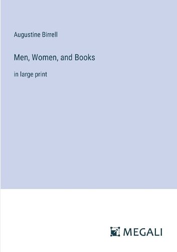 Men, Women, and Books