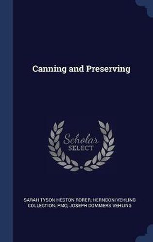 Cover image for Canning and Preserving