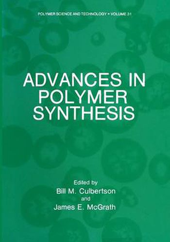 Cover image for Advances in Polymer Synthesis