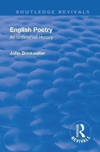 English Poetry: An Unfinished History