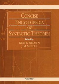 Cover image for Concise Encyclopedia of Syntactic Theories